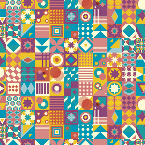 Adesivo Papel de Parede - Bauhaus Quadrados 2